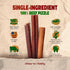 12" (5 chew-e&tasty Large Braided Bully Sticks for Dogs Sticks) - Long Lasting Beef Chews - Made of Digestible High