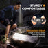Foxelli USB-C Rechargeable LED Headlamp - Super Bright Lightweight Head Lamp for Running, Camping, Hiking & Work