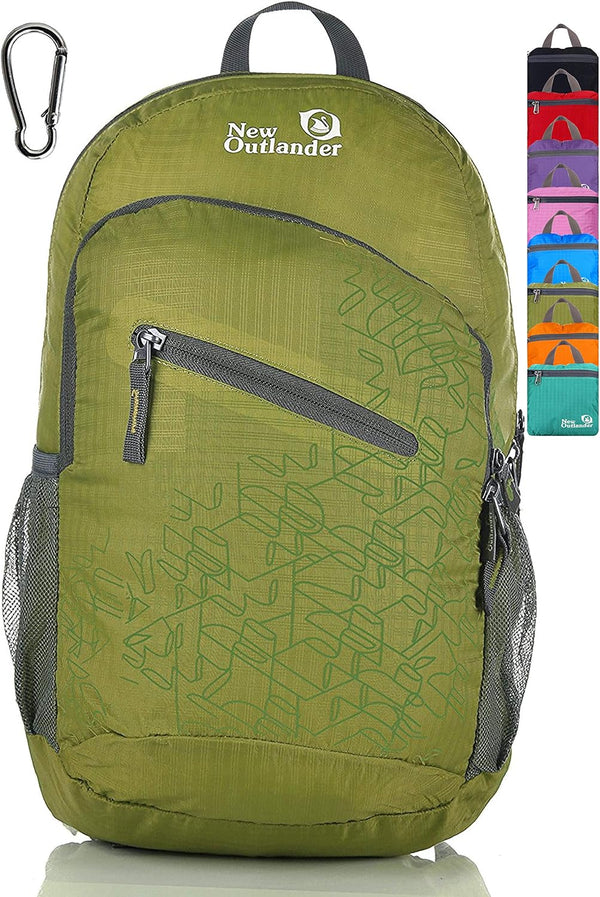 Outlander Packable Lightweight Travel Hiking Backpack Daypack, Green