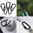 Gold Lion Gear Aluminum Carabiner w/Lock 3 Inch | Heavy Duty D Shape Buckle for Key Ring, Backpack Clip
