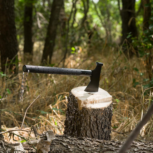 Survival Hatchet - Multi-Tool Camping Axe, Tactical Gear, Portable Bushcraft, Hiking Emergency Tools for Outdoor