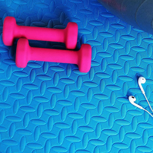 BalanceFrom 3/4' 24 24 3/4 24 6 Puzzle Exercise Mat Thick, EVA Interlocking Foam Floor Tiles for Home Gym, Mat for Home