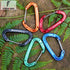 FresKaro 5pcs Nano Carabiner Clips, 8kN 1798lbs, Small Sturdy Reliable Spring Wiregate, Mini Size 2.37inch, Available