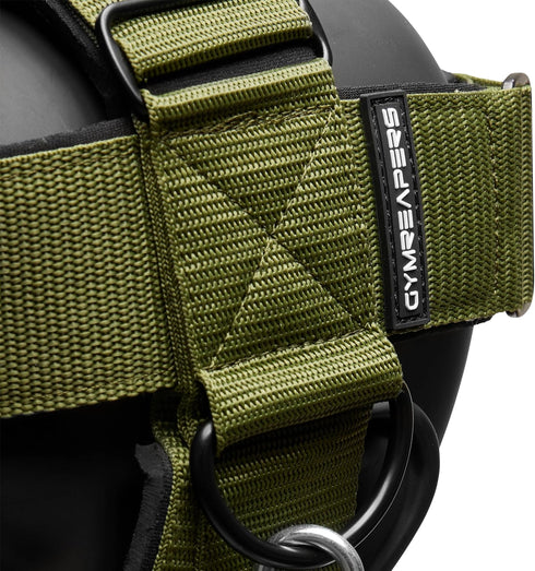 Gymreapers Neck Harness for Neck Strength, Reduce Pain - Neck Trainer with 29” Heavy Duty Chain & Adjustable Strap