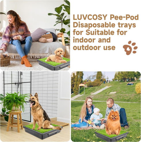 20-Pack Pet Loo Pee-Pod Refills with Sponge Compatible with PetSafe Portable Dog Potty, Dog Litter Box Disposable Potty