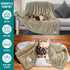 PetAmi Dog Blanket for Medium Large Dogs, Soft Sherpa Reversible Washable Fleece Furniture Protector, 40x60 Solid Taupe
