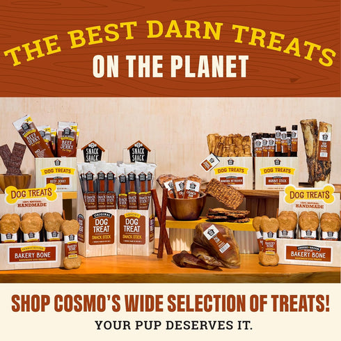 Cosmo's Snack Shack (24 Count Pack 1) Pork Meat Sticks for Dogs - Original Flavor - All Natural Dog Treat - Made in USA