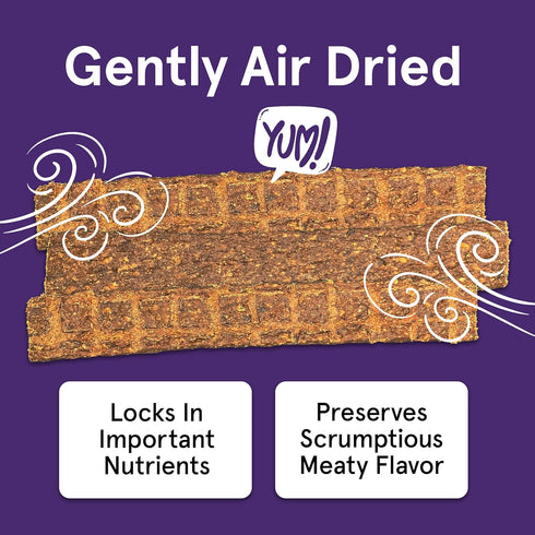 Real Meat Lamb & Liver Jerky Dog Treats, 8 Air-Dried Strips, Grain-Free Jerky Treats Made of 95% Free-Range Lamb