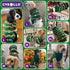 Cyeollo Christmas Sweater for Dogs, Turtleneck Glitter Holiday Clothes for Winter Pet Outfits