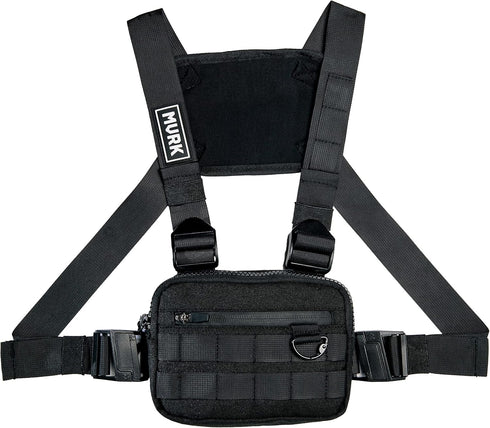 MVRK Water Resistant Chest Bag, Lightweight Tactical Chest Pack for Outdoor Training and Running for Men