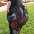 Super Z Outlet Sports Ball Bag – Extra Large Drawstring Mesh Equipment with Shoulder Strap, Black (30" x 40")