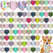 Youyole 120 Pcs Dog Bandana Bulks Bunny Dog Bandanas Rabbit Egg Pet