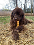 Redbarn All-Natural Large Beef Cheek Rolls for Dogs, Chicken & Carrot Glazed - 4 Pack, Grain-Free Chew Treat