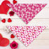 Romantic Heart Pattern Bandana for Dogs and Cats - Perfect for Valentine's Day