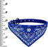 Crystal Studded Blue Bandana Pet Accessory - Hypoallergenic Polyester for Small Dogs, Cute Accessories