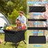 YSSOA Portable Folding Aluminum Alloy Table with High-Capacity Storage and Carry Bag for Camping, Traveling, Hiking