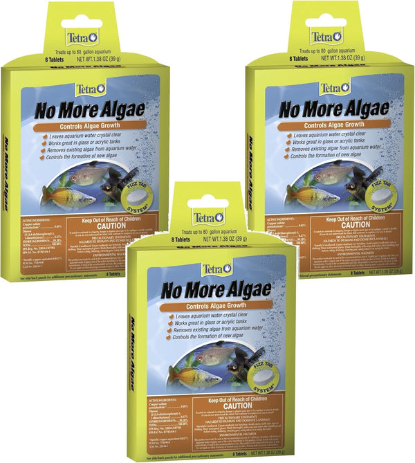 Tetra No More Algae Tablets - 24 Tablets Total (3 Packs with 8 Tablets)