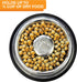 Neater Pet Brands Stainless Steel Slow Feed Bowl - Non-Tip & Non-Skid - Stops Dog Food Gulping, Bloat, Indigestion, and Rapid Eating (3/4 Cup)