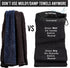 Towel Pro Golf Club and Ball Cleaning Pouch with Attached Towel, Waterproof Exterior, Machine Washable Microfiber