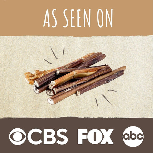 Mighty Paw Naturals Large Bully Sticks for Dogs - Protein Rich Dog Chews from Grass-Fed Beef, 6 or 12 Inch Variety