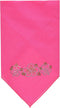 Mirage Pet Products Tropical Flower Rhinestone Bandana, Small, Bright Pink