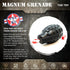 SodaPup USA-K9 Magnum Grenade - Dog Tug Toy, Chew Toy & Treat Dispenser Made from Durable Non-Toxic Rubber