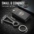 KeyUnity KM01 Titanium EDC Keychain Clip with Bottle Opener, Quick Release Carabiner Key Ring