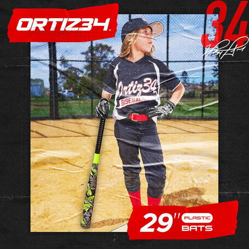 Set- Set 3 4 Grand Slam Graffiti Plastic Bat, David Ortiz Backyard Baseball with Balls, Throw Down Bases