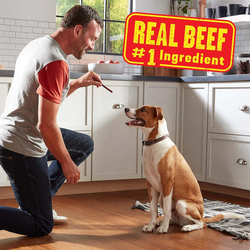 22.5 (Pack 4) Pup-Peroni Original Filet Mignon & Bacon Flavor Dog Snacks, Ounce Bag
