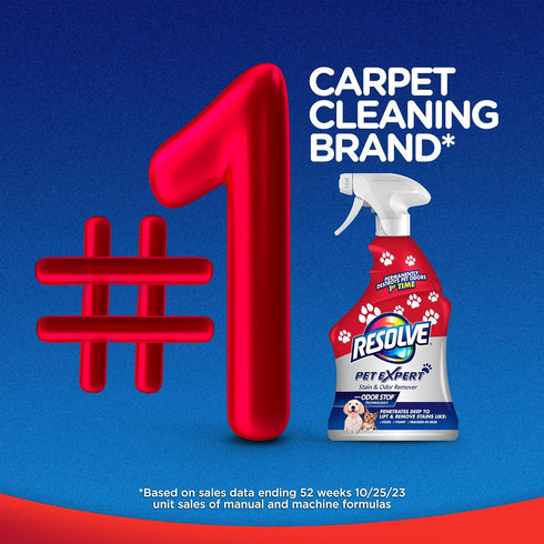 22 oz Resolve Pet Expert Stain and Odor Remover, Carpet Cleaner, Pet Stain and Odor Remover, Carpet & Upholstery