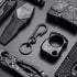 KeyUnity KM01 Titanium EDC Keychain Clip - Quick Release Carabiner Key Ring Holder for Men