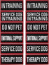 12 Pieces Removable Tactical Dog Harness Patches, Service Dog Vest Patches Do Not Pet & Emotional Support