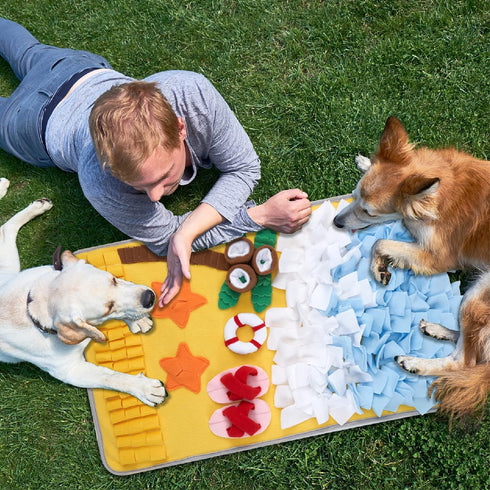 DyPinYise Snuffle Mat for Large Dogs Sniff Mat for Cats, Dog Enrichment Toys, Dog Puzzle Toys Small Medium Pet Sniffing
