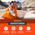 Survive Outdoors Longer Emergency Blanket - 90% Heat Reflective, Waterproof & Windproof, 56" x 84", 4 Pack, Orange