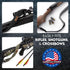 TLO Outdoors Paracord Gun Sling - Tactical 2-Point Rifle Sling, Adjustable Strap with Swivels for Hunting