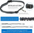 Tuff Mutt Hands-Free Waist Leash for Dog Walking, Running, Hiking, Adjustable Belt with Reflective Bungee Design