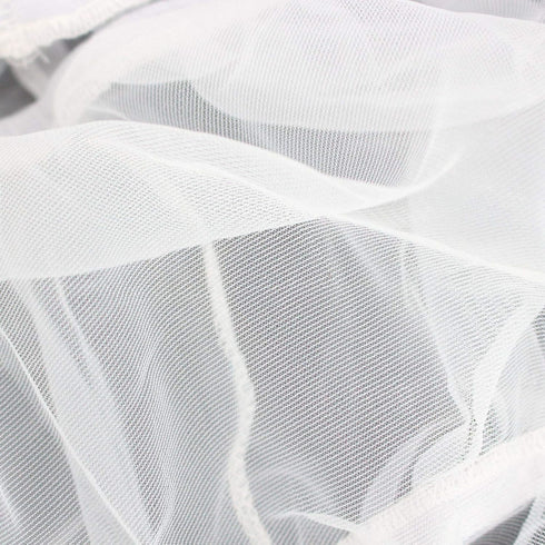 Bird Cage Seed Catcher (2 Pack), Airy Gauze Cover, Dust-Proof Mesh Net Accessories (Black + White, L)