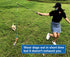 POLE-35 inches) Interactive Flirt Pole Toy for Dogs Chase and Tug of War,Durable Teaser Wand with Pet Fleece Rope