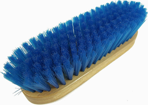 Intrepid International Bedford Horse Brush, 9", Nylon Bristles with Wood Block for Grooming