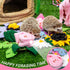KAYCOWZA Chinchillas Small Animal Foraging Mat for Rabbit Hedgehog Guinea Pig Rat Bunny - Interactive Cute Flower Funny