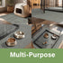 3' 5' Mohawk Home Pet Play Pen Moisture Barrier Mat Utility Solid Gray X Other Perfect for Kitchen, Living Room, Kids