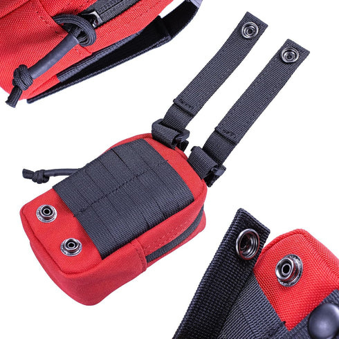 JX Tacfancier Backpack Disposable Glove Pouch Easy Access, Latex Gloves Pouch MOLLE Mounted for First Responders Duty
