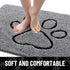 smiry Dog Door Mat for Muddy Paws, Absorbent Non-Slip Washable Quick Dry Chenille Mud Mat for Indoor Entry (30x20