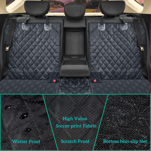 ANOSOSPECIAL Dog Car Seat Cover for Back Seat Cover,Non Stick Fur Rear Seat Protector for Pet,Nonslip Waterproof