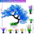 MyLifeUNIT Fish Tank Decorations, 15 Pack Artificial Aquarium Plants Tree Set for Fish Tank Decor (Bule Set) by MyLifeUNIT