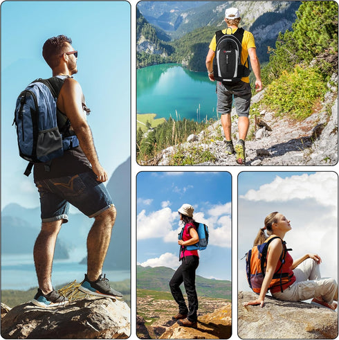 Gelindo Hydration Backpack Insulated Pack with 2.5L BPA Free Bladder for Men Women - 18L for Hiking Festival Cycling