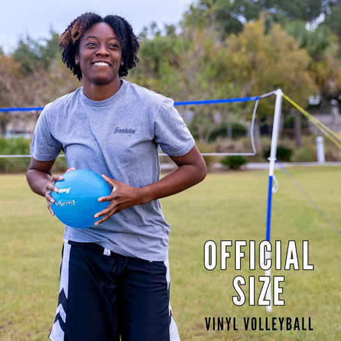 Sets Set Franklin Sports Volleyball + Badminton - Beach + Backyard Game - Volleyball, Pump, Badminton Rackets, Birdies