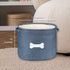 Park Life Designs Dog Toy Storage - For All Pets, Including Cats, Puppies, and Kittens (Capri, Blue, White Bone)