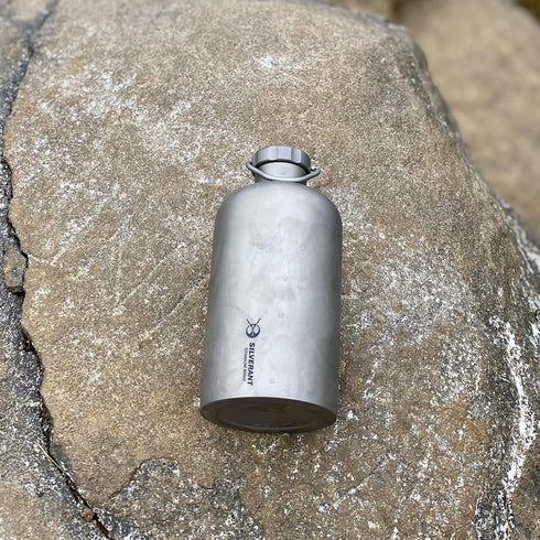 Titanium Ultralight 400Ml Leakproof Outdoor Camping Hiking Sports Water Bottle with Insulating Thermal Sleeve