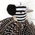 Petlinks HappyNip Zippy Zebra Feather Cat Toy, Contains Silvervine & Catnip, Black/White, One Size